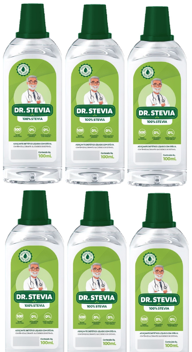 Atacado 6  Adoantes Natural Stvia Dr.Stevia Sem Amargo sem glten