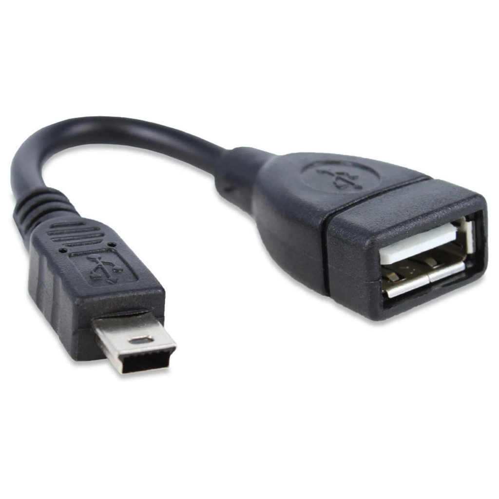 Cabo Otg Mini Usb 5 Pinos Macho Para Usb F�mea 15cm Storm