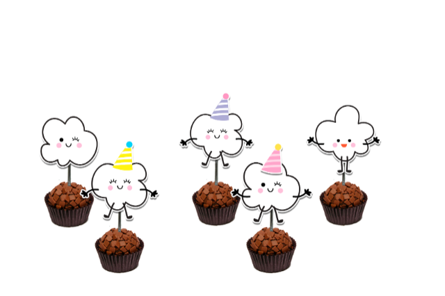 50 Topper Tags Plaquinha Para Doces aniversrio pipoca