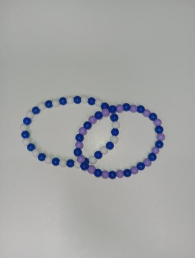 Dueto Encantado - Pulseiras Azul e Lils