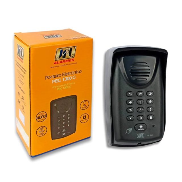 Porteiro Eletr�nico 13 teclas com m�dulo celular integrado PEC 1310 C - JFL