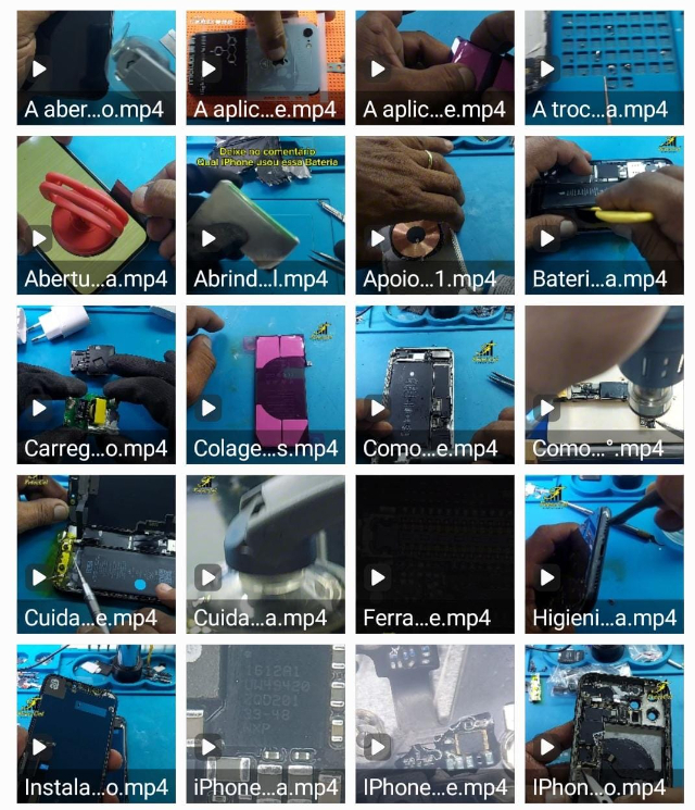 Mais de 200 videos aulas de conserto de celular e dicas de bancada