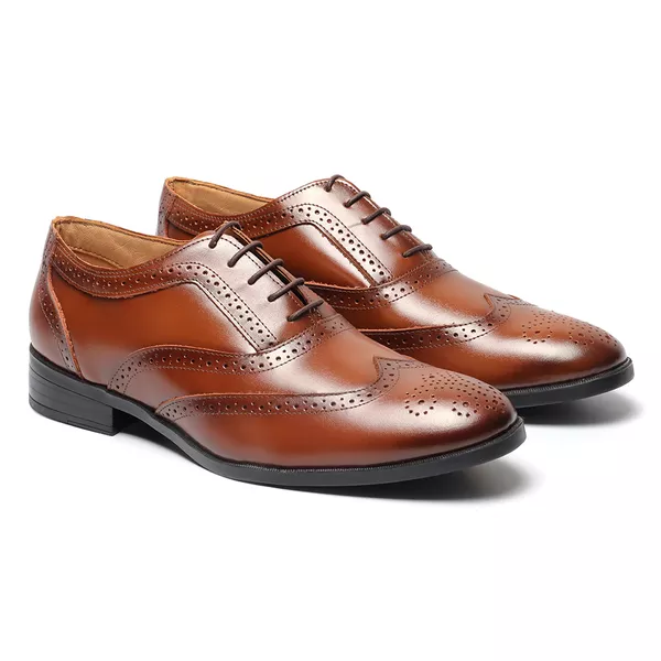 Sapato Social Oxford Cromo Argentino Caramelo,        REF. YTH404CRMCML                             Disponibilidade: Pronta Entrega