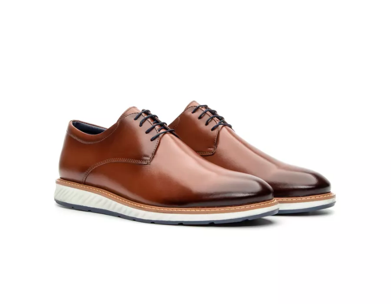 Sapato Casual Masculino Derby Comfort Whisky,                        REF. GIB2901NPWSK,               Disponibilidade: Pronta Entrega