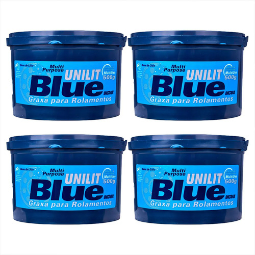 Graxa Azul De L�tio 500g Unilit Blue Alta Temperatura Resist�ncia Mec�nica