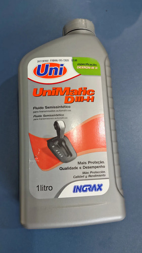Fluido C�mbio Autom�tico Unimatic Diii-h Dexron III H (1litro)