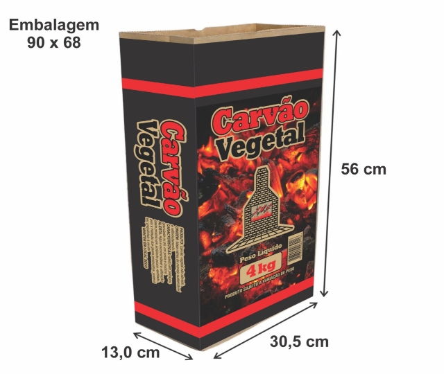 1 MIL SACOS PARA CARVO 4Kg + FRETE INCLUSO. Retirar na loja: 1.350,00 no pix.