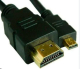 Cabo adaptador micro HDMI para HDMI