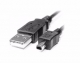 Cabo USB A Macho X Mini USB - 4 Pinos Macho - USB 2.0 - 1,80M