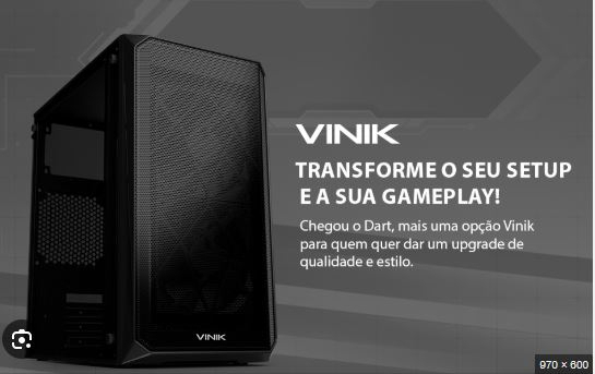 Gabinete Gamer Dart Preto Lateral Acrilico - Vinik - GGDACBK ?cache=20241211100624