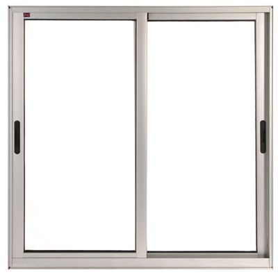 Janela de correr com 2 folhas mveis, com vidro liso incolo