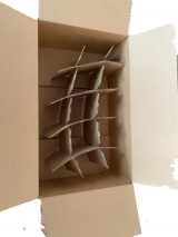 Caixa de Papelo para potes 600ml,com Divisrias ,Fardo com 25 Unidades 