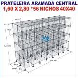Prateleira Aramada Central Visual Store