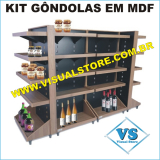 GONDOLAS EM MDF VISUAL STORE