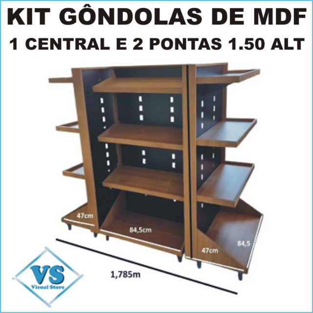 GONDOLAS EM MDF VISUAL STORE