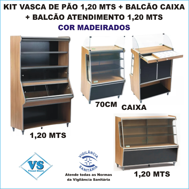 KIT VASCA DE P�O 1,20 MTS + BALC�O CAIXA + BALC�O ATENDIMENTO 1,20 MTS LINHA SECA COR MADEIRADOS?cache=20260525164146