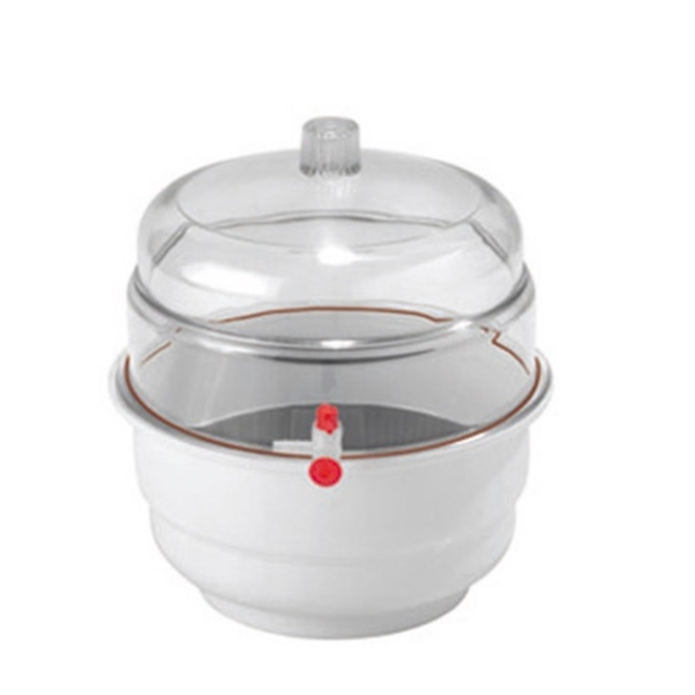 Dessecador 250mm tampa PC base PP torneira 3 vias lato cromado (A0432-5)?cache=