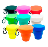 Copo Retrtil em Silicone com tampa 160ml Cod: 14273