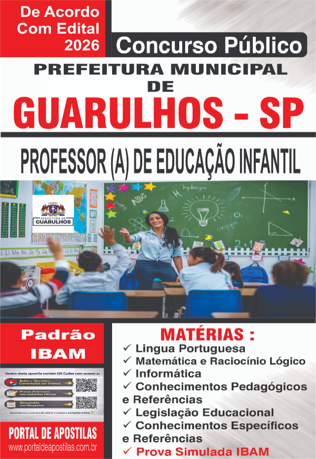 Apostila Da Prefeitura De Guarulhos Professor De Educa��o Infantil