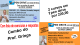 Combo 1 pen drive com 2 cursos de 140h e 183h com lista de exerccios e respostas