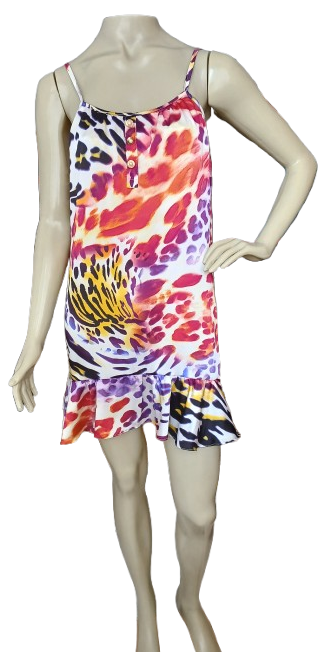 VESTIDO DANGE - TAM=M - BUSTO=98 - CINTURA=102 - QUADRIL=118 - COMPR=86  (ref. 13819)