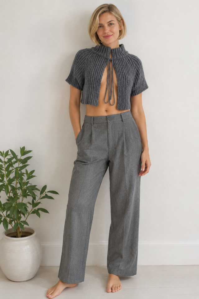 BOLERO TRICOT FARM - TAM=U - BUSTO=102 - COMPR=36   (ref. 14159)