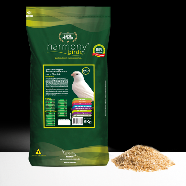 FARINHADA BRANCA CAN�RIOS HB 23 HARMONY BIRDS - Sem Pigmentos