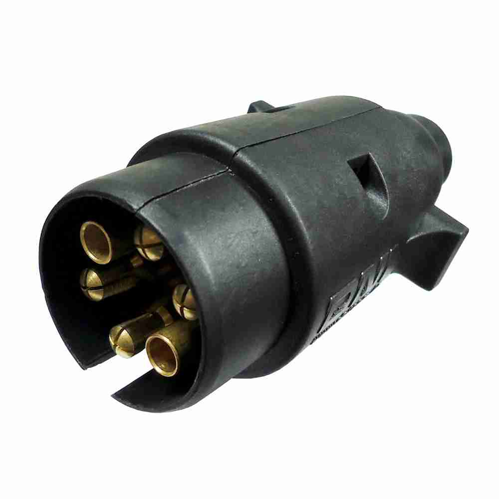 DNI8380 TOMADA ENGATE PLASTICO MACHO 6 POLOS PRETA