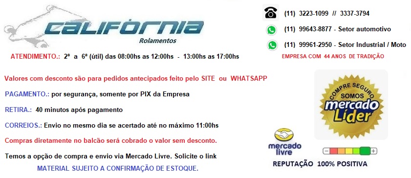 CALIFORNIA ROLAMENTOS