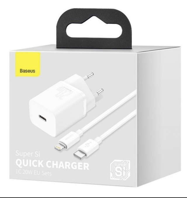Carregador USB C 20W com cabo Lightning