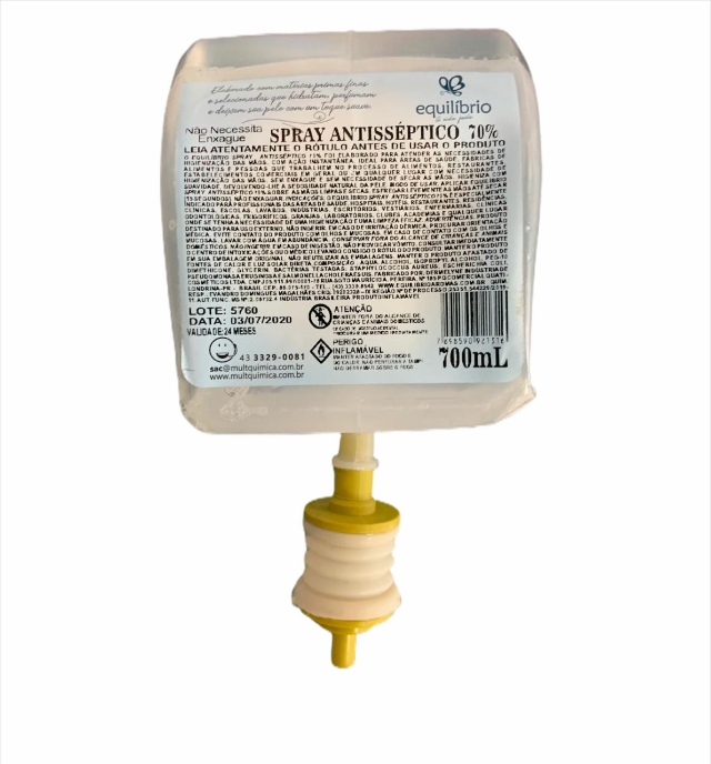 Atuante Antissptico lcool Spray 70 700ML