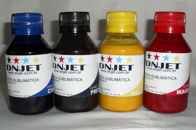 KIT 400ml Tinta Sublimatica 100ml cada cor