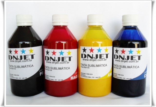 Kit 1 litro Tinta Sublimtica 250ml cada cor. PROMOO