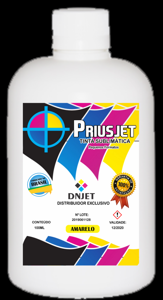 Tinta Sublimatica Priusjet Amarela 100ml