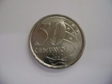 MR05010a - Brasil Moeda 50 Centavos Real 2007 Flor Fc