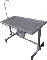 Mesa de odonto e fluidoterapia totalmente inox 