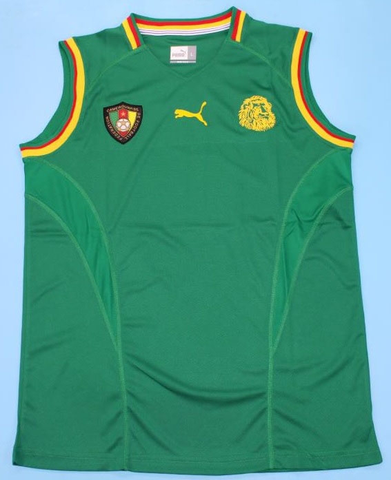 CAMISA RETRÔ CAMARÕES 2002 - UNIFORME 1 por R$174,99
