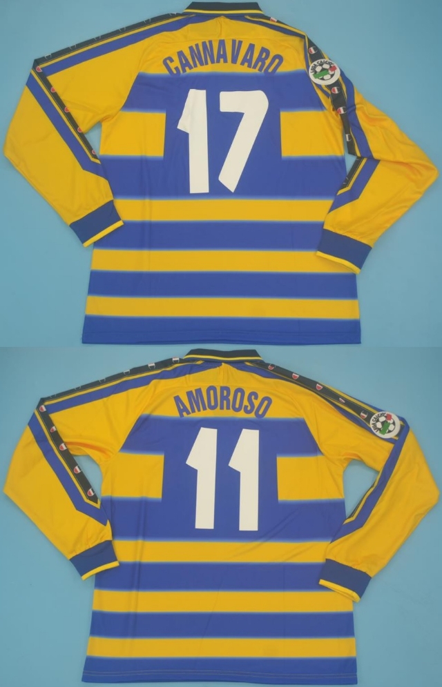 CAMISA RETRÔ PARMA (ITÁLIA) 1999 / 2000 - UNIFORME 1 MANGAS LONGAS