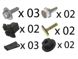 kit 13 presilhas parachoque corsa hatch sedan wago