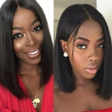 Front Lace 13x4 Lisa 35cm Bob 100% Cabelo Humano Baby Hair