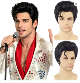 Peruca Adulto Cosplay Personagens Elvis Rei do Rock Superman
