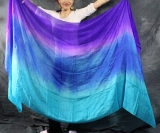 Veu de seda Degrade Roxo com Azuies