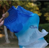 Fan Vu Leque degrade Azul Royal,Azul Celeste e Branco.Pronta ENTREGA