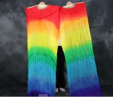 Fan Vu Leque Arco Iris degrade 7 cores Pronta Entrega