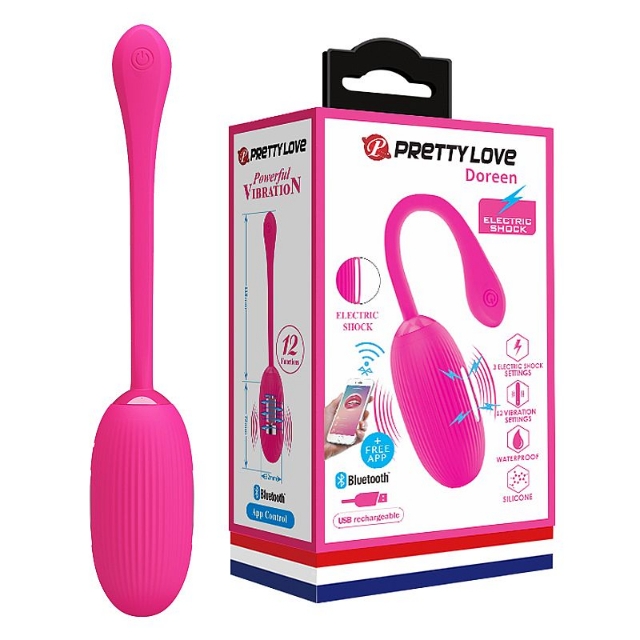 VIBRADOR BULLET DORREEN BLUETOOTH APP CHOQUE SADO PRETTY LOVE S 6237
