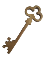 Chave Dourada Metal 30cm