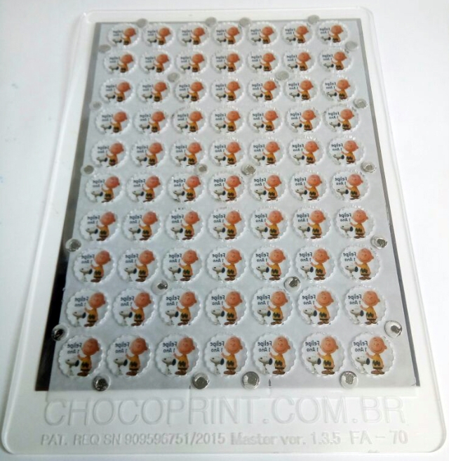 Forma Alpino 2,6 x 2,6 cm de 3  mm de espessura 70 unidades