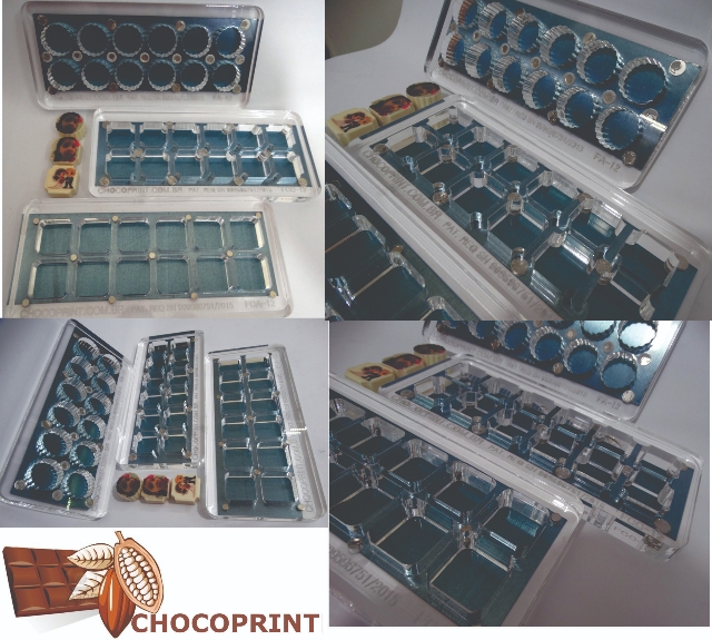 3 FORMAS DE 12 CAVIDADES 15 MM Frete Incluso