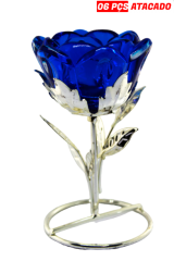 CASTIAL DE VIDRO FORMATO ROSA ALS-4141-7