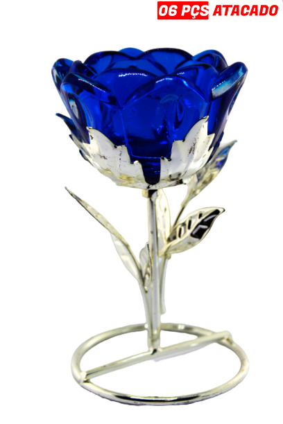 CASTIAL DE VIDRO FORMATO ROSA ALS-4141-7